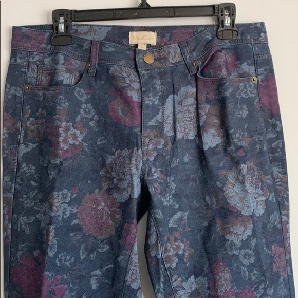 ModCloth Five Pocket Floral Skinny Jeans - Picture 7 of 10